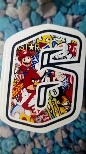 Calcos Stickerbomb Numeros