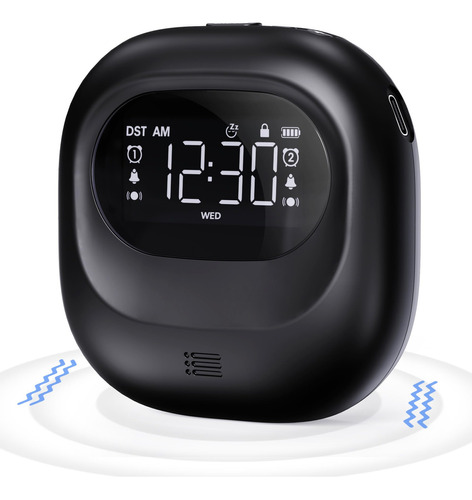 Pplee Reloj Despertador Vibratorio Fuerte Para Adultos Que D