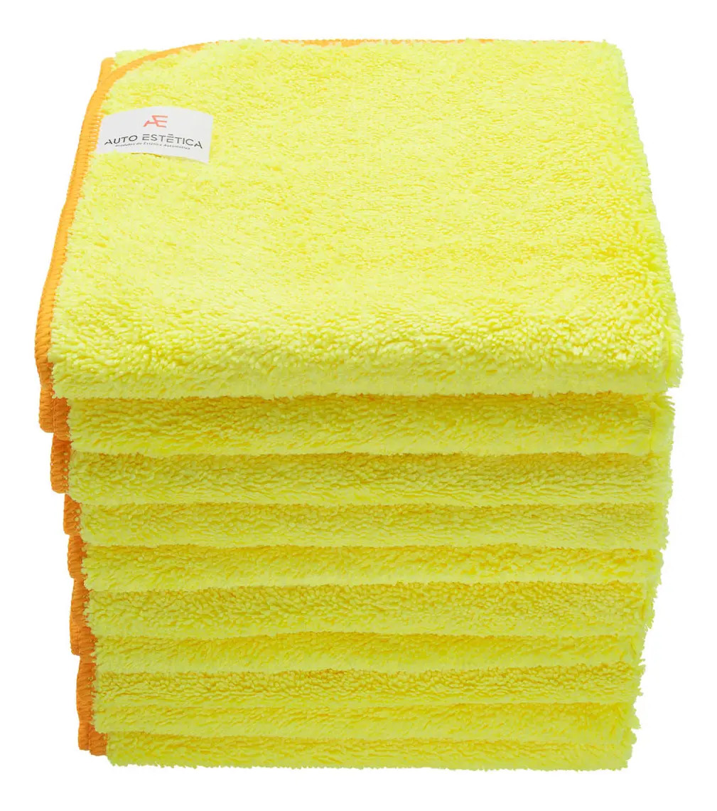 Kit Com 10 Flanelas De Microfibra 40x60 Auto Estética
