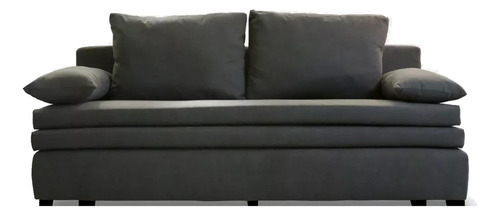 Sillon Sofá 3 Cuerpos Tela Pana Patas Clasico 1.90 Mts