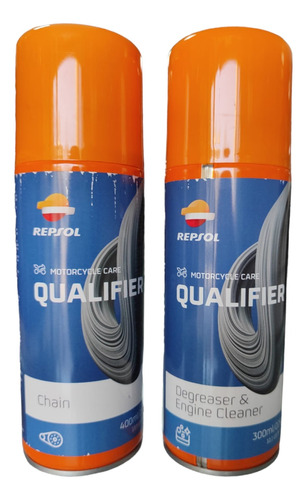 Pack Lubricante Y Desengrasante Para Cadena De Moto (repsol)