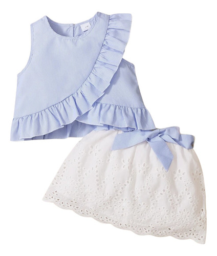 Conjunto De Falta Y Blusa Para Niña Pequeña