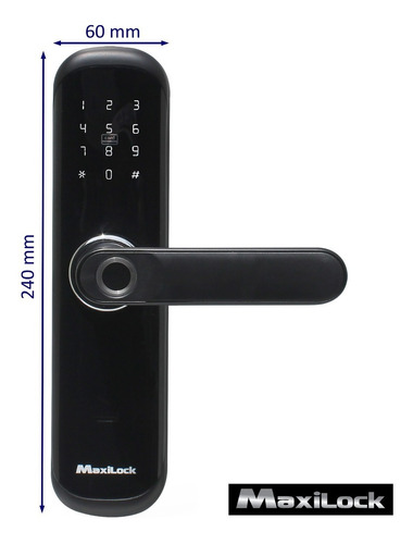 Imagen 5 de 8 de Cerradura Inteligente Maxilock Mxe 20807 - Backset 60