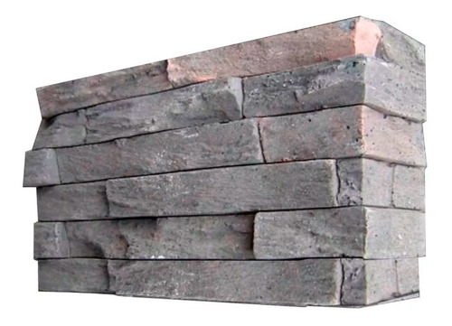 Imagen 1 de 10 de Esquinero Cementicio Ecostone Serrana Oxido (x Caja 1