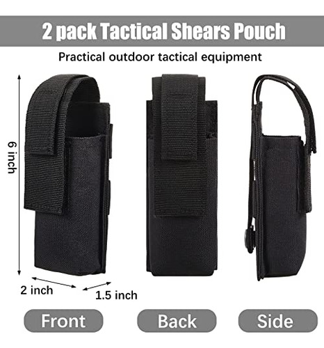 Soporte Para Torniquetes, Paquete De 2 Correas Tácticas Negr
