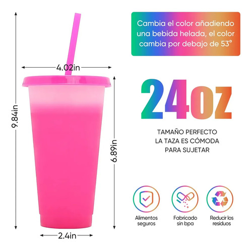 20 Piezas Vajillacopas Y Vasos De Color Con Tapa 710ml