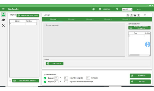 Wasender 3.7 Whatsapp Masivo Licencia De Por Vida