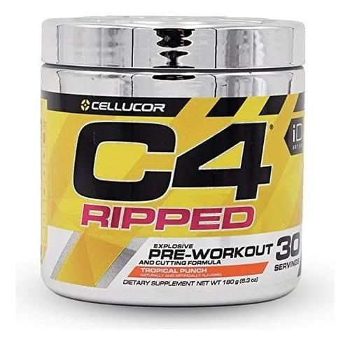 Pre Entreno Cellucor C4 Ripped (30 Srvs) Los Sabores Sabor Tropical Punch