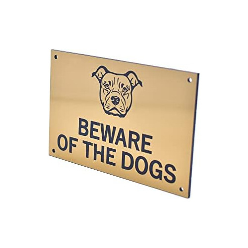 Señal De Cuidado Perros (staffordshire Bull Terrier) F...