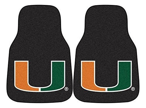 Tapetes - Fanmats Miami Fl Hurricanes Carpeted Car Mats