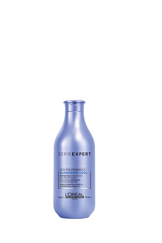 Imagen 1 de 1 de Shampoo L'Oréal Professionnel Serie Expert Blondifier Cool en botella de 300mL por 1 unidad