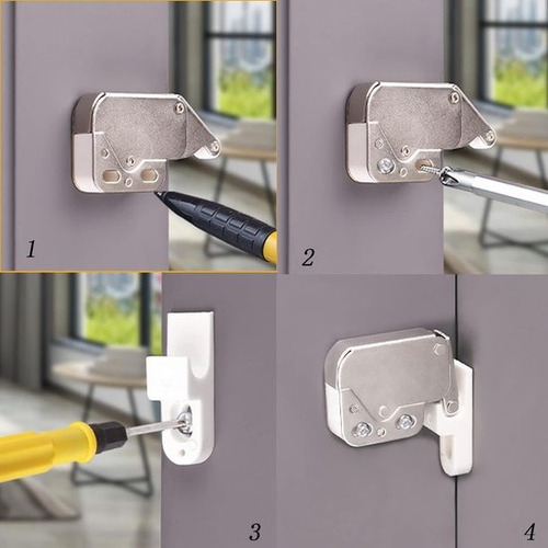 X24 Reten Expulsor Sistema Push-on - Minilach . Eurohard Gris Brillante