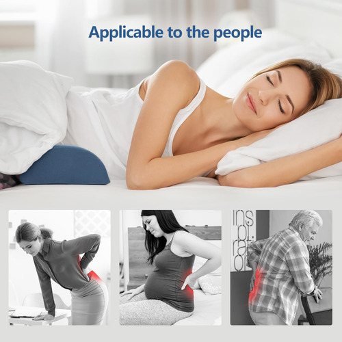 Comfythera Almohada De Apoyo Lumbar Para Dormir, Cojín De De
