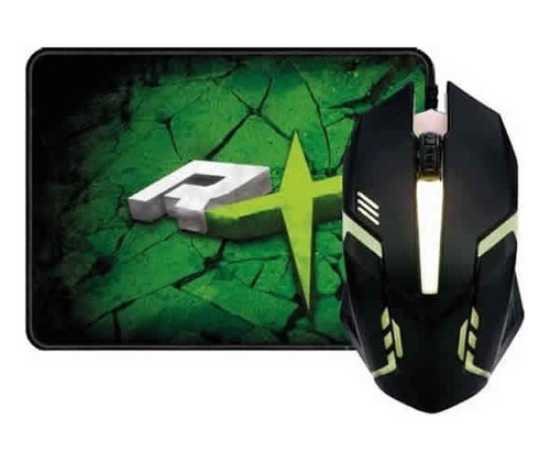 Kit Gamer Mouse Led Y Pad Reptilex 016 / Tecnofactory