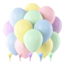 Comprar 300 Globos Latex Colores Pastel Macarron # 12 Tiernos Bebes Color Pasteles Macarron Latex 12