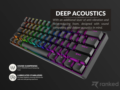 N60 Nova Nova 60% Forma De Formulario | Teclado De Juego Mec