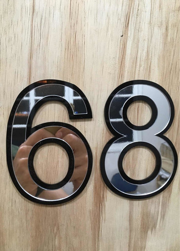 Kit C/ 3 Números P/ Sua Casa Feitos Com Acrílico Espelhado