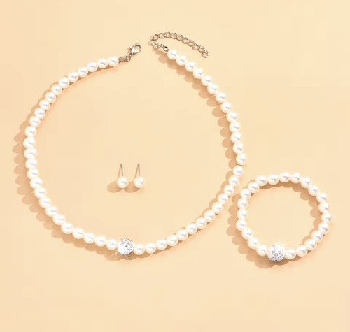 Conjunto De Collar Pulsera Y Pendientes