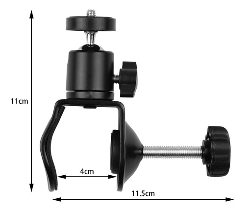 Cabezal De Micrófono Clamp Light Para Cámara En Forma De U,