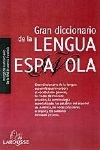 Libro - Gran Diccionario De La Lengua Española (cartone) (r