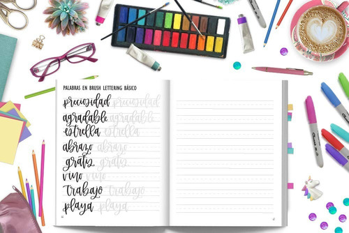 Libro Guía Caligrafía Moderna Y Escritura Lettering Español