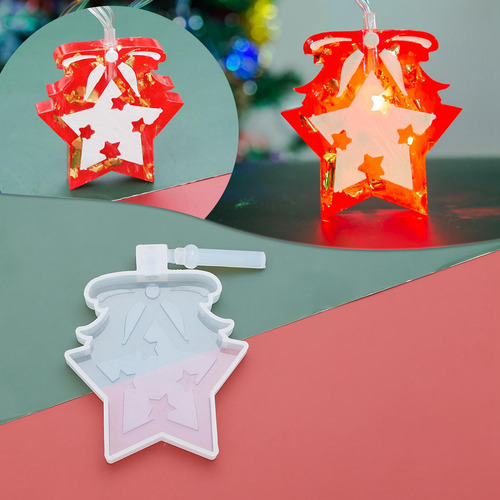 Fundición De Resina Árbol De Navidad Elk Colgante