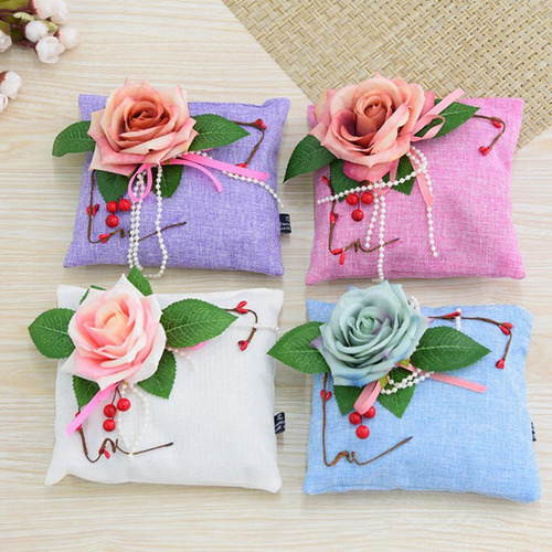 1 Pieza Bolsas De Carbón De Bambú Novedad Rosa Púrpura