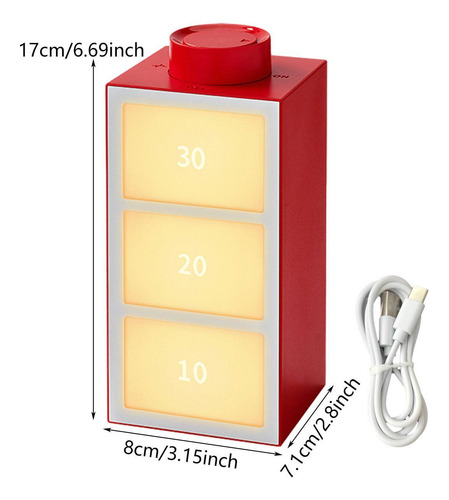 Lámpara De Mesa Con Luz Activada Por Voz, Luz Rojo