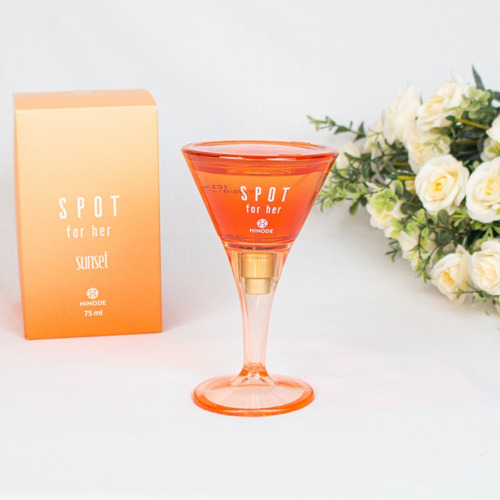 Imagem 2 de 10 de Perfume Spot Sunset For Her - Feminino Hinode Original -taça