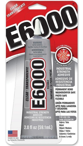 Adhesivo E6000 2 Onzas