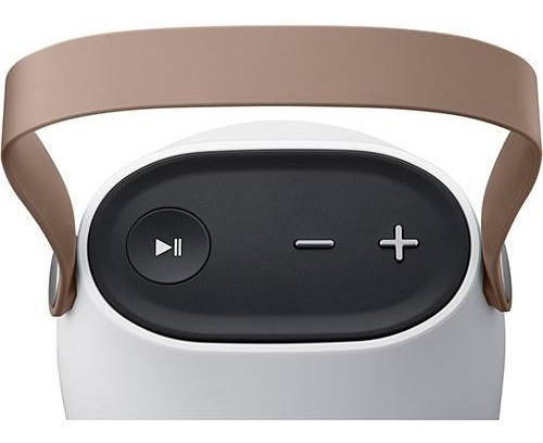 Altavoz Bluetooth Samsung Level Bottle, color blanco/gris