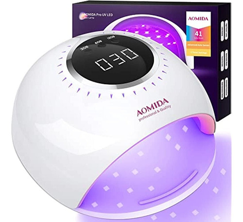 Lámpara De Uñas Uv Led, Aomida 54w Luz Uv Para Uñas, Lámpara