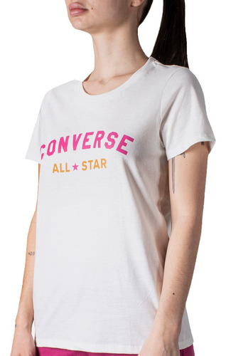 Remera Converse Lifestyle Mujer All Star Beige Blw 