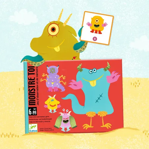 Monstre Toi Juego Cartas Djeco Observación Y Memoria +6 Años