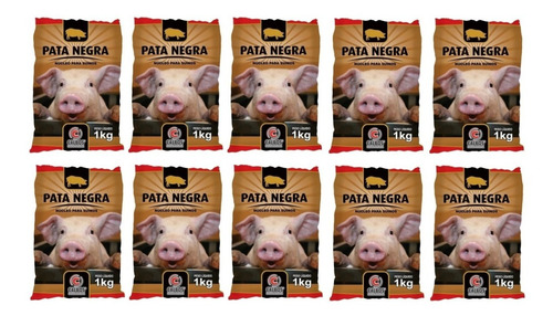 Kit 10 Núcleo P/ Suínos Porco Premix Pata Negra 1 Kg Calbos