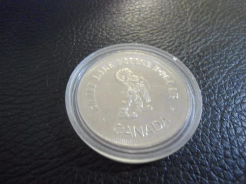  Moneda Ficha 1 Dólar Comercio Banff Lake Louise Canadá 1980