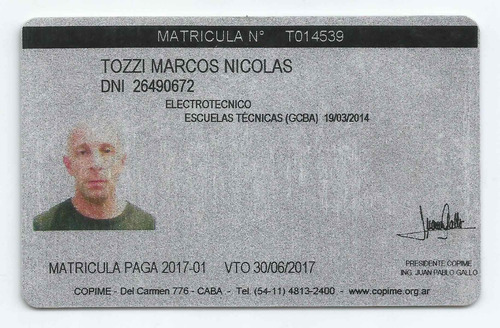 Imagen 2 de 10 de Tecnico Electricista Matriculado