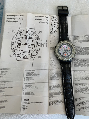 Relogio Swatch Crono,scuba 200.sdb102,ano 1992. Sem Uso 45mm