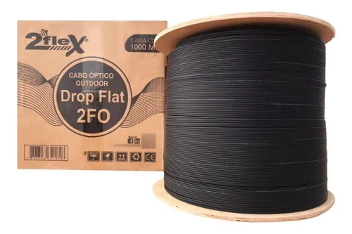 comprar Cabo Óptico Drop 2fo - 1km Bobina