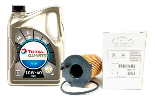 Filtro Aceite + Aceite Total 7000 10w40 Citroen C4 1.6 Hdi 