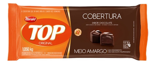 Chocolate Harald Top Barra 1,05kg Meio Amargo