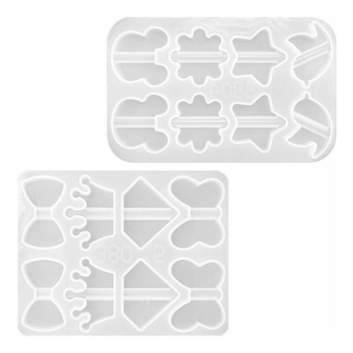 Moldes De Resina Para Decoración De Pajita, 2 Uds., Cn...