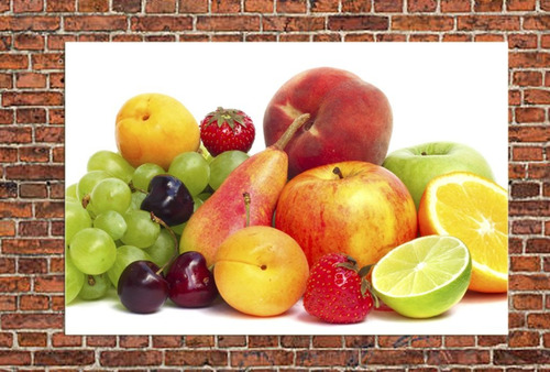 Cuadro 20x30cm Frutas Jugo Alimento Juice Natural M8