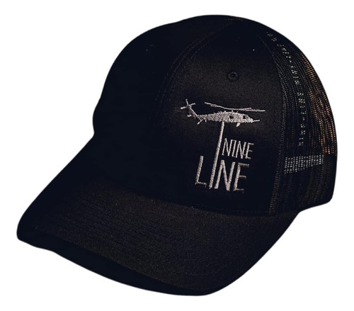 Nine Line Black Snapback Dropline Hat - Gorra De Béisbol De 