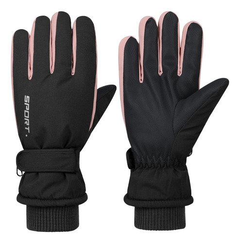 Guantes De Esquí De Invierno Para Mujer, Pantalla Táctil,.