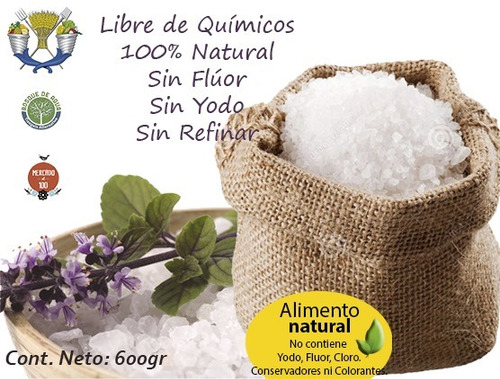 Imagen 2 de 7 de 1 Kilo De Sal De Mar Orgánica 100% Natural