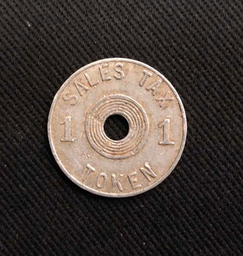 Imagen 3 de 3 de Impuesto Eeuu - Tax - Aluminio - Token - Ficha - Alabama