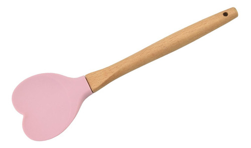 Espalhador De Silicone Colher, Fácil Limpo E Rosa
