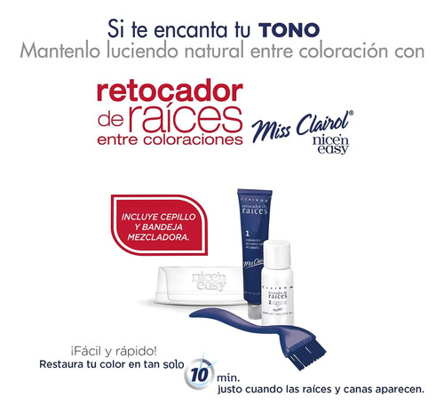 Tinte Permanente Miss Clairol 48 Castaño Oscuro