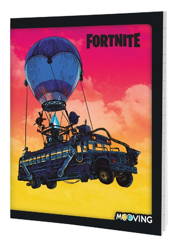 Cuaderno A5 Fortnite Tapa Flexible 48hjs Mooving Distri Lv